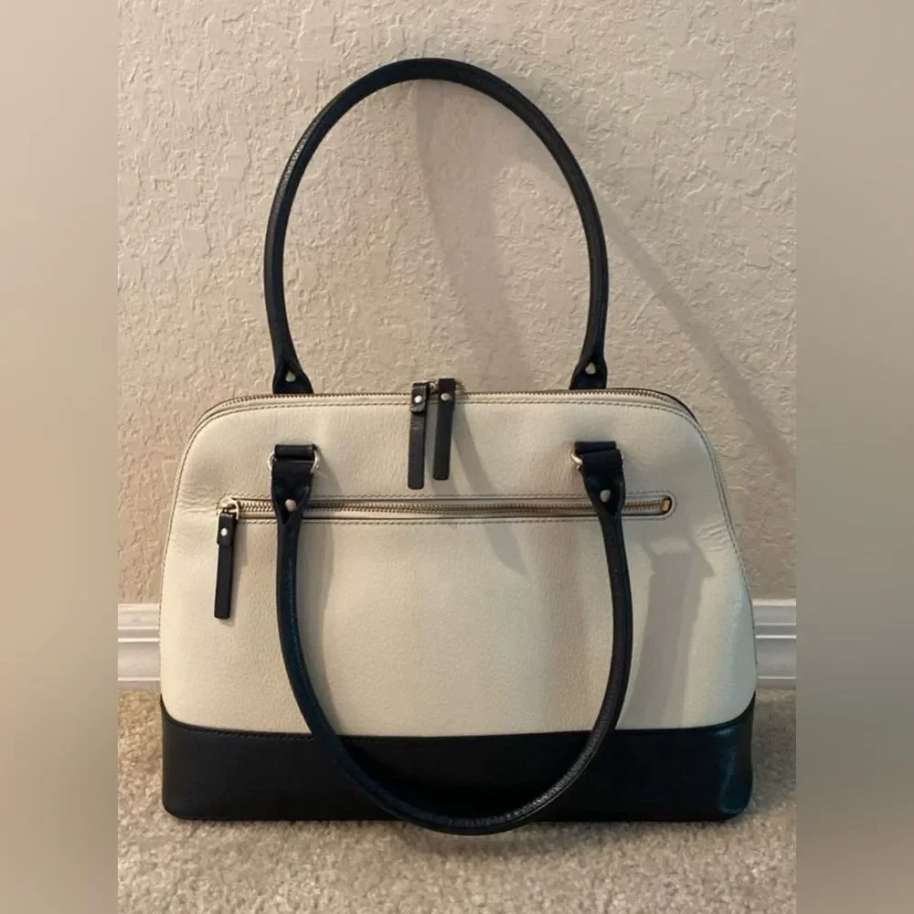 Kate Spade Black and Cream Satchel